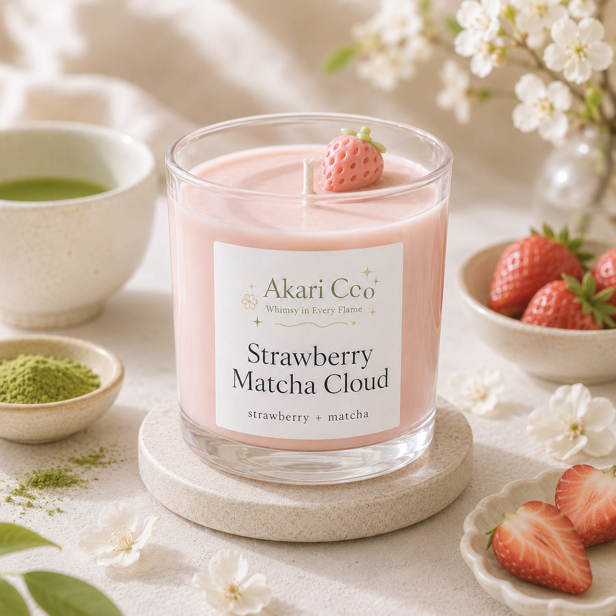 Strawberry Matcha Cloud